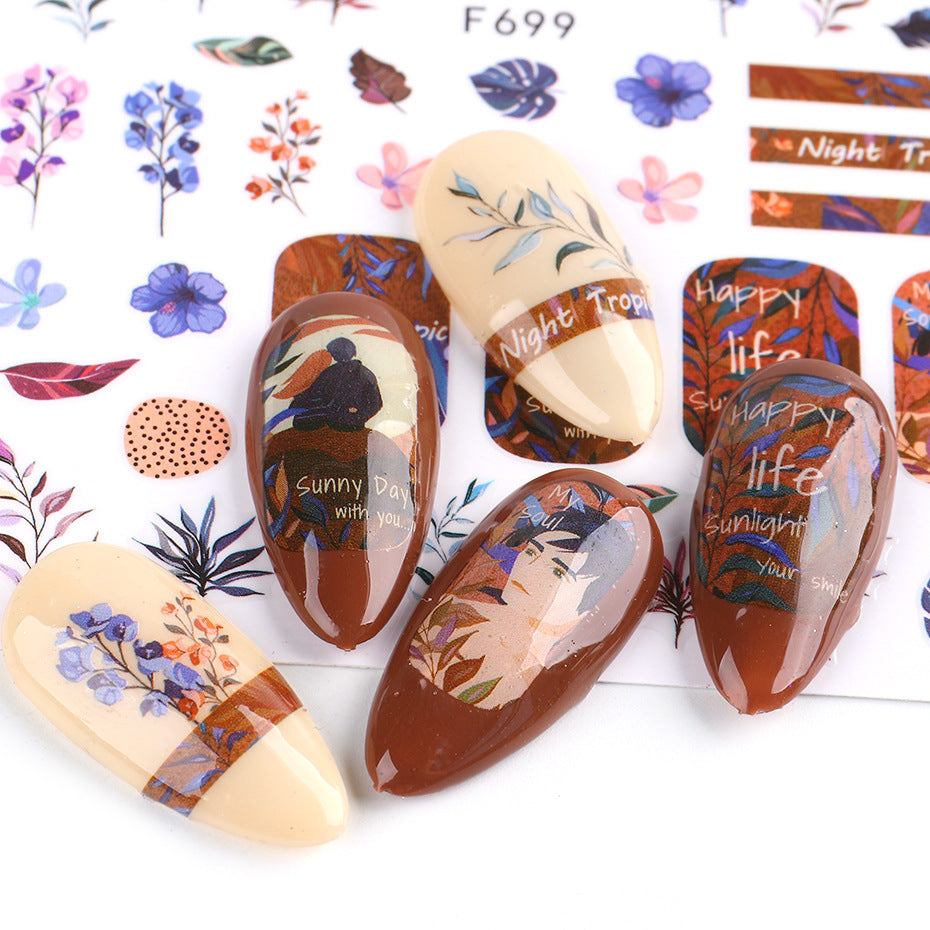 Floral Nail Stickers – Flower Nail Art Decals